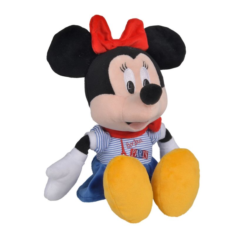  minnie souris peluche bonjour paris 25 cm 